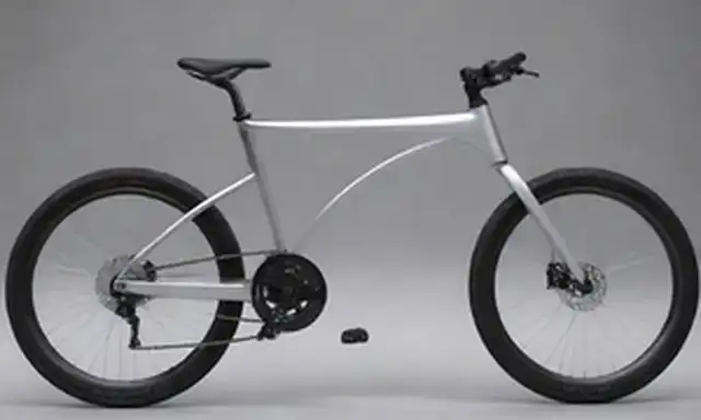 Bicicleta de 2 ruedas con un marco elegante