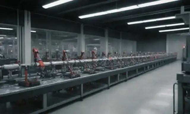 3D rendering of Tesla factory