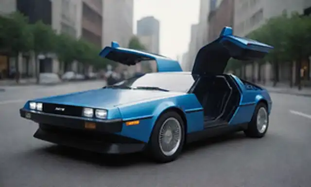 1980 coche deportivo eléctrico inspirado