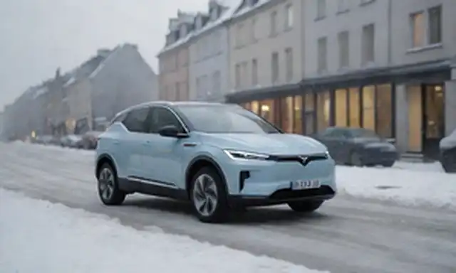 Un coche eléctrico elegante