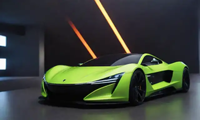 supercar eléctrico elegante