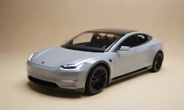 2022 Tesla coche eléctrico con diseño elegante