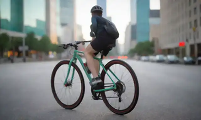 Una bicicleta elegante y moderna con colores brillantes